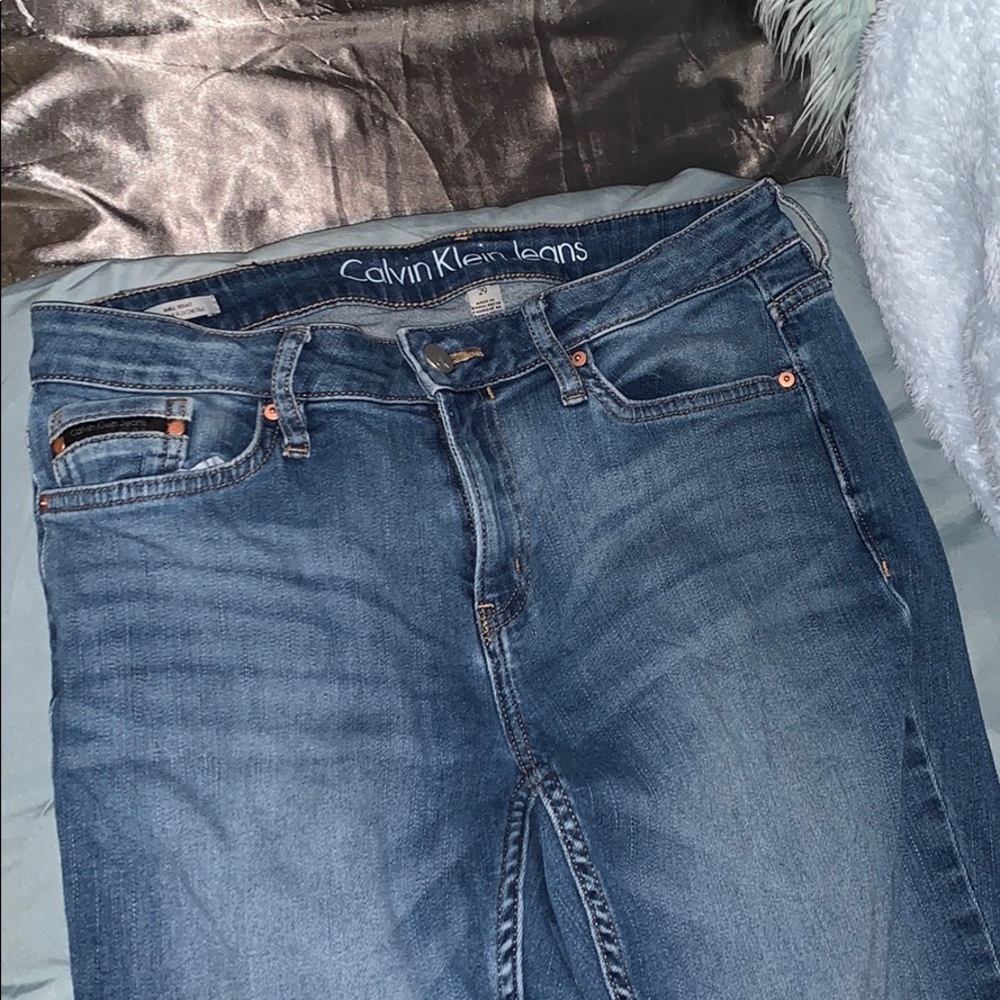 calvin klein blue jeans